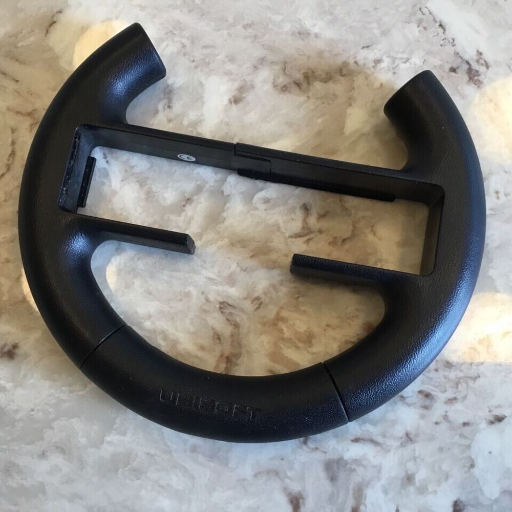 Ubisoft Steering Wheel For Nintendo Wii - Black